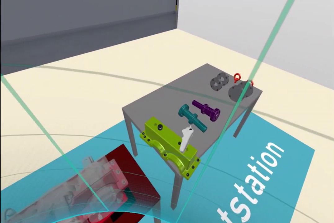Intuitive Bedienung in VR wird demonstriert